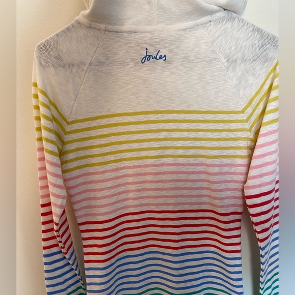 Joules Cotton Hoodie in Marlston stripe - Picture 6 of 7